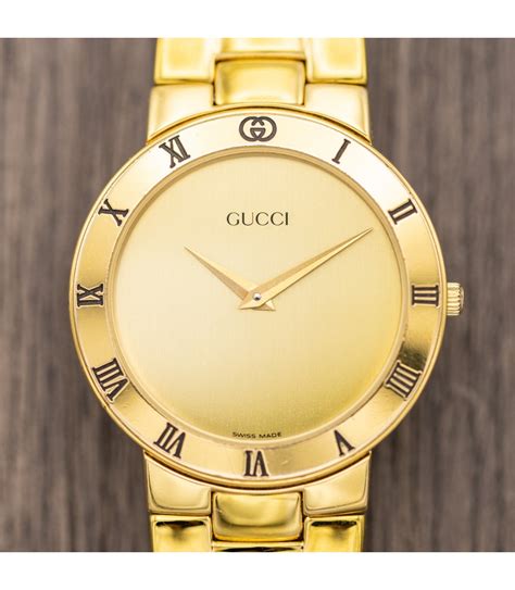 old gold gucci watch|Gucci old model watches.